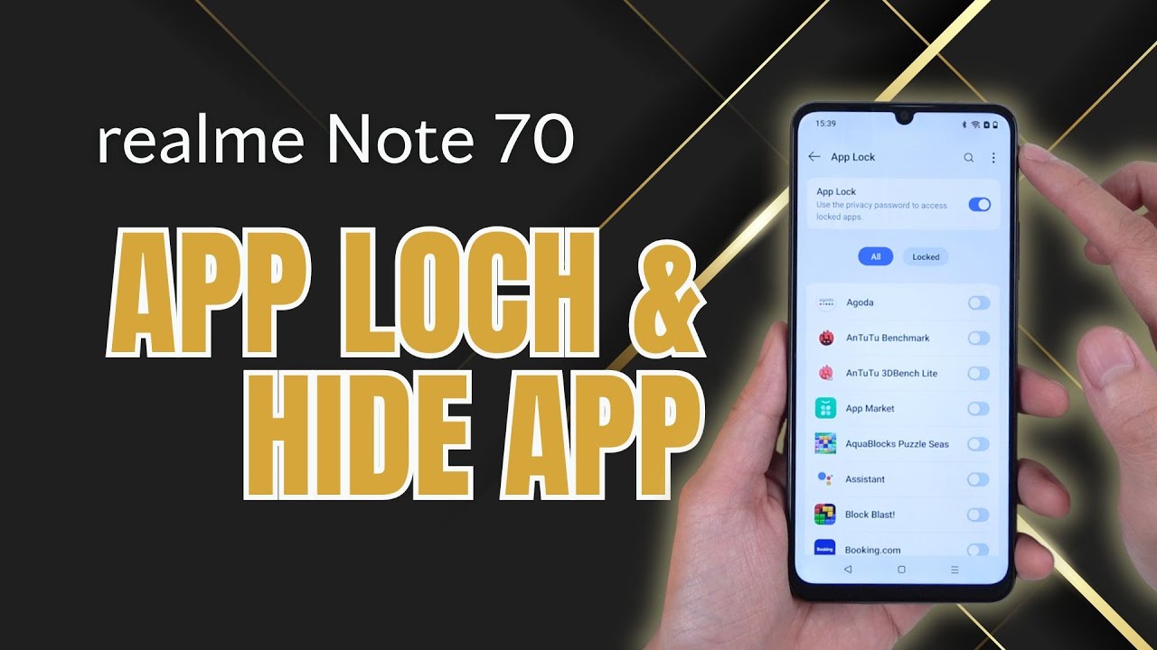 How to Use App Lock & Hide Apps on Realme Note 70