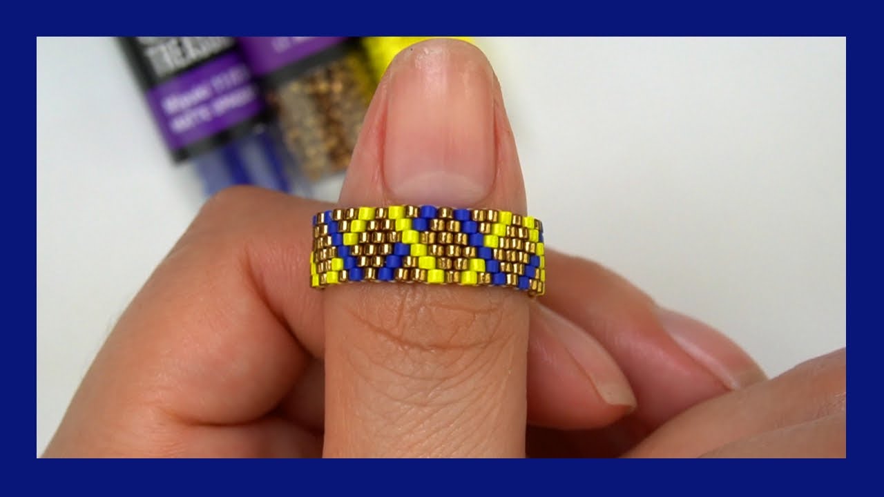 Anillo De Miyuki/ Peyote stitch