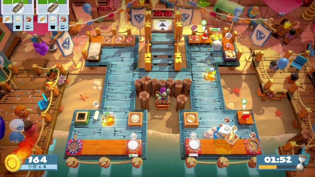 (1player) Overcooked AYCE World Food Festival 1-3 [score: 1884]