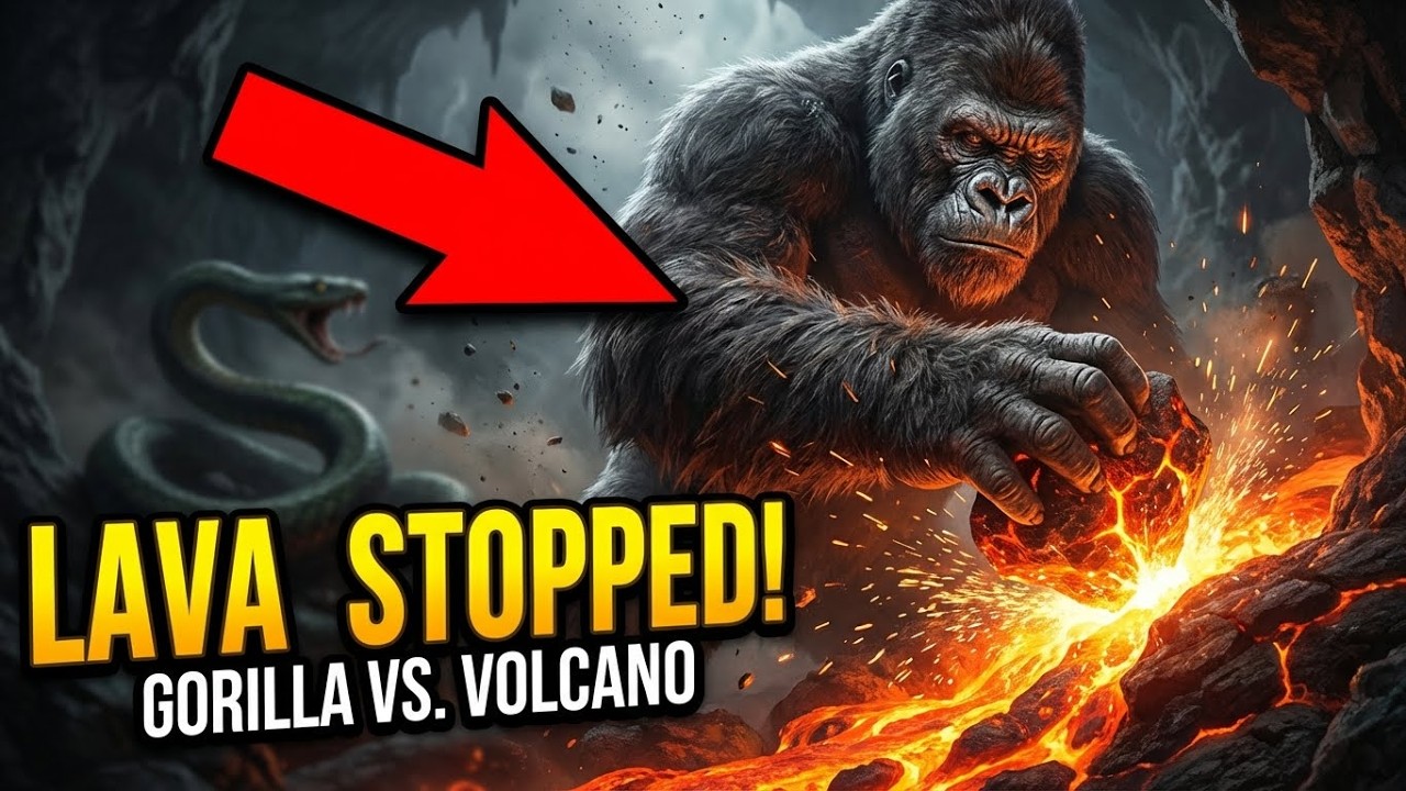 Volcano Serpent vs Gorilla  Firestorm Awakening 🌋 Epic Jungle Battle