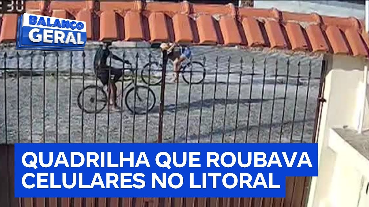 Polícia faz operação contra grupo criminoso que rouba celulares de bicicleta na Praia Grande (SP)