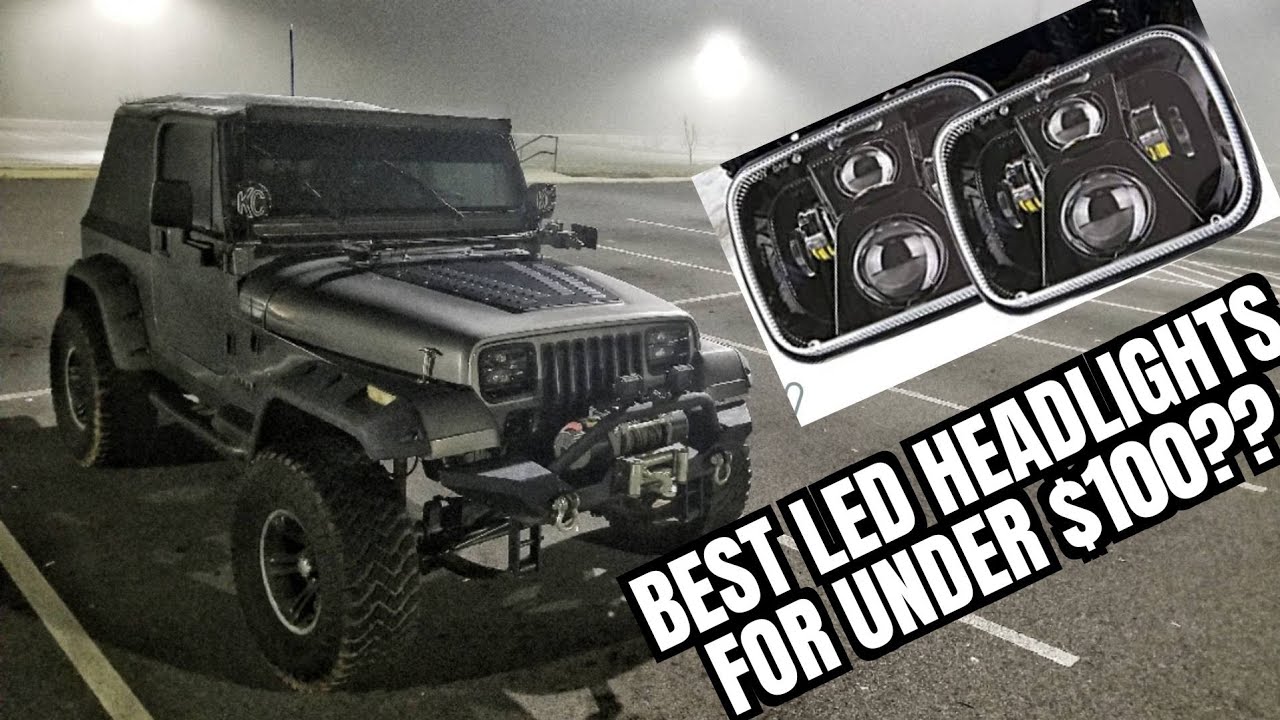 Rattletrap YJ | BEST LED headlights for under $100 BUCKS?? | OSRAM Amazon LED Headlight review