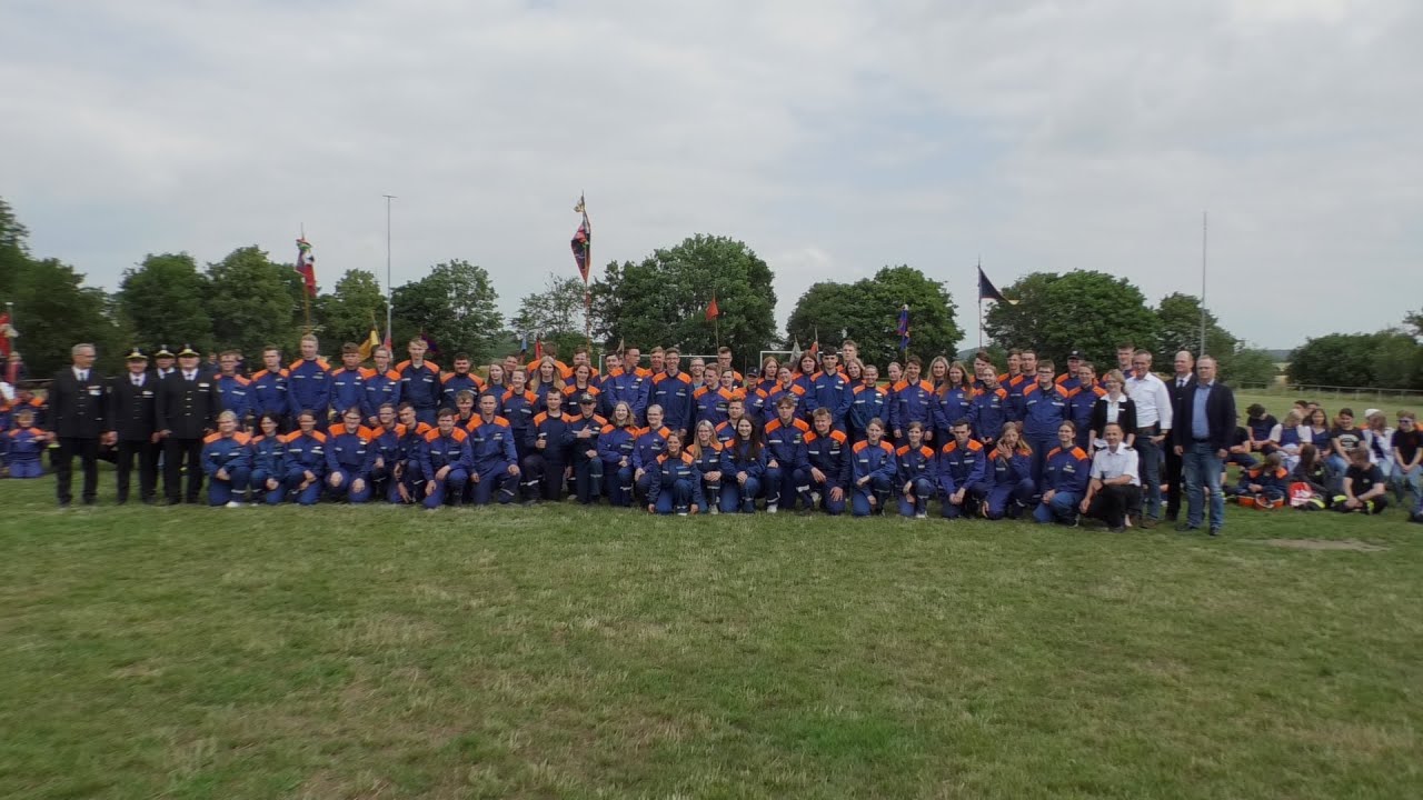 Kreisjugendfeuerwehr Zeltlager Jugendspangen und Schluss