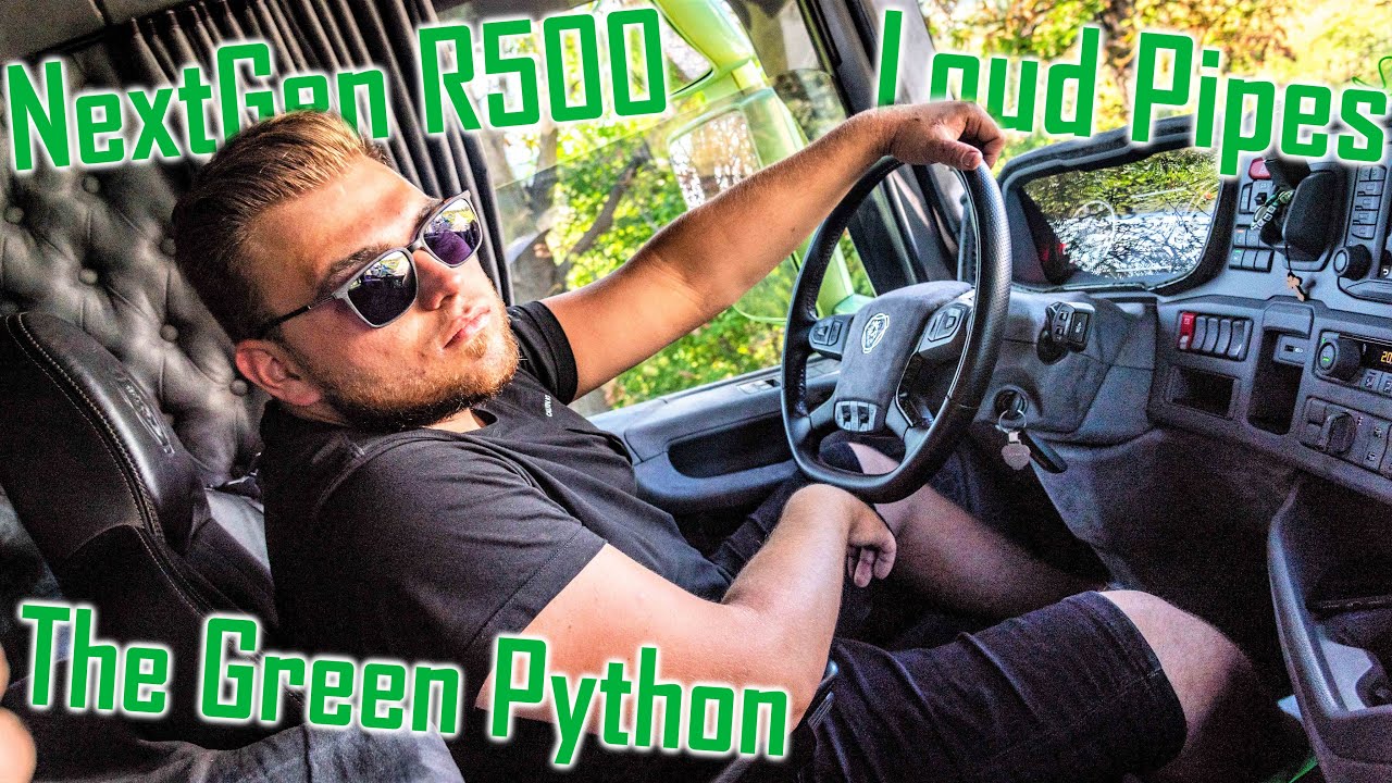 The Green Python: Scania NG R500 // *Loud Pipes & Smoke* *Pakos Transport*