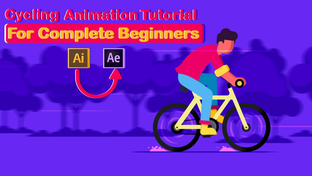 Cycling Animation Tutorial for COMPLETE Beginners | After Effects Tutorial