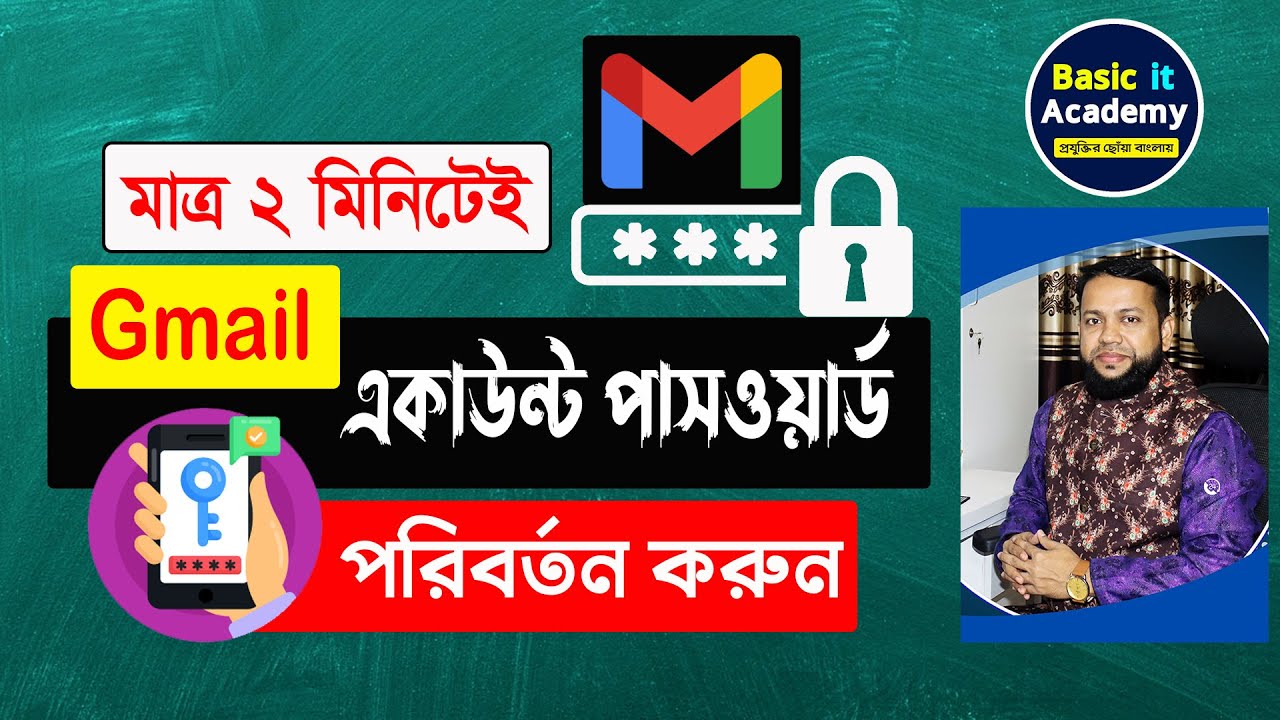 How to Change Password Gmail Account 2022 | Reset Gmail Password | Basic IT Academy