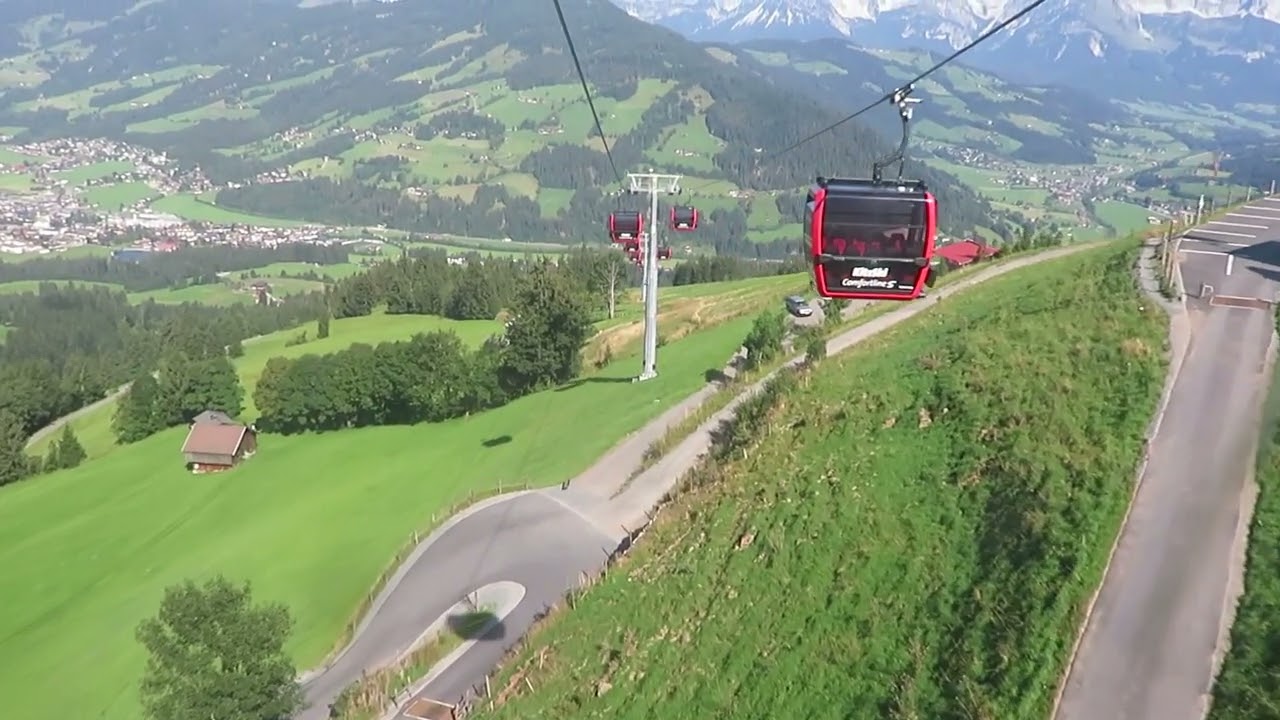 Kitzbühel / Kirchberg 10-MGD Fleckalmbahn Talfahrt Sommerbetrieb