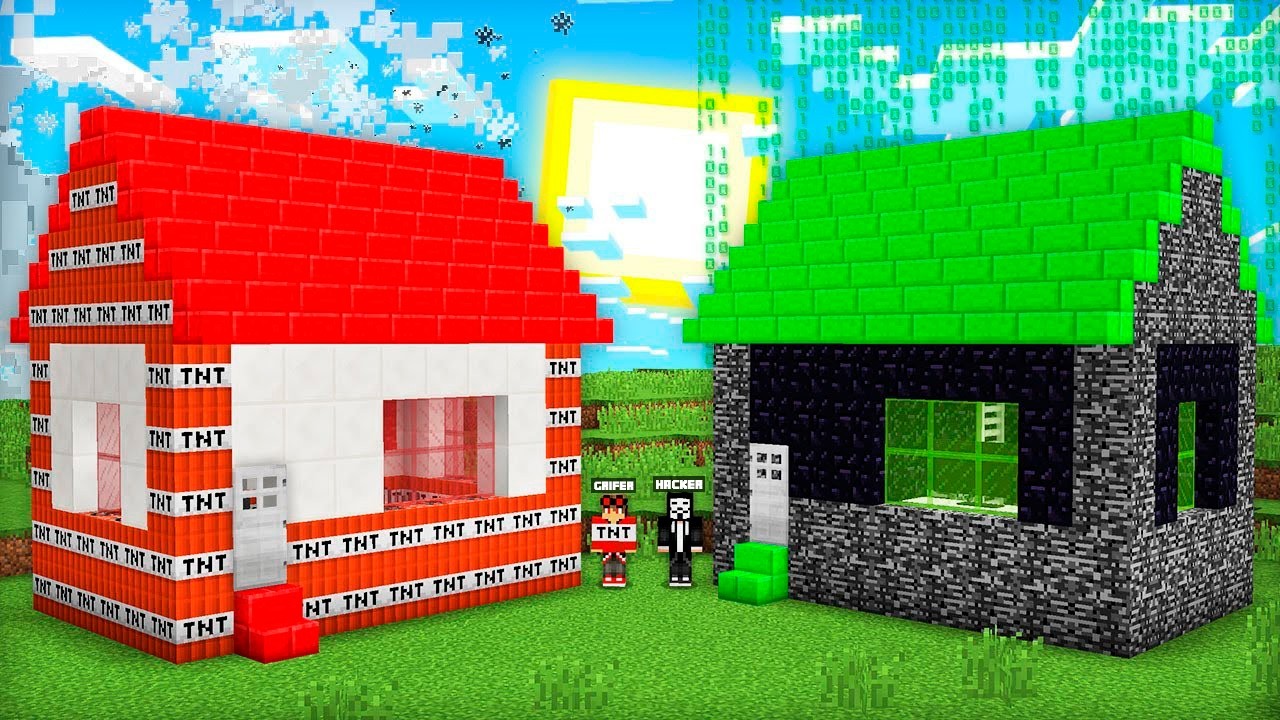 HACKER VA GRIFERNI UYLARINI BAHOLADIM 🤯 | UZBEKCHA MINECRAFT