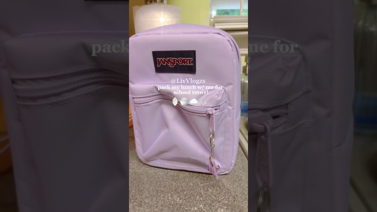 pack my lunch w/ me for school tmwr! 💜 || #packmylunch #lunch #school #bigback