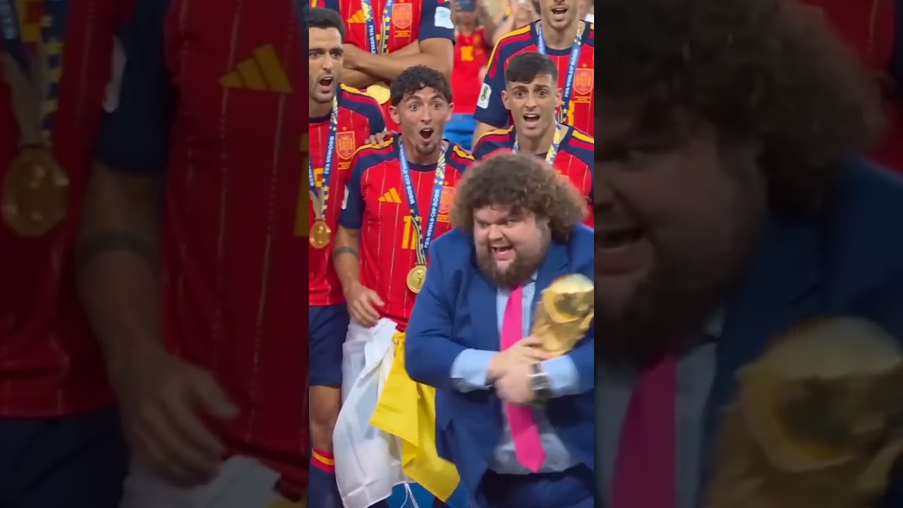 JD Vance crashes Spains party as they celebrate becoming the 2026 World Cup Champions.#JDVance #fifa