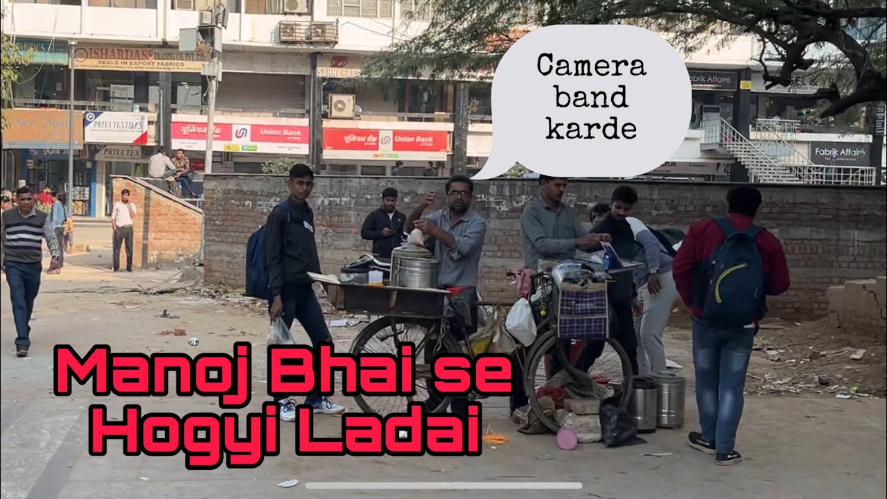 Manoj Bhai के साथ क्या हो रहा है😱 Cycle Wali Thali रू 40 Nehru Place #streetfood #viralvideo #food