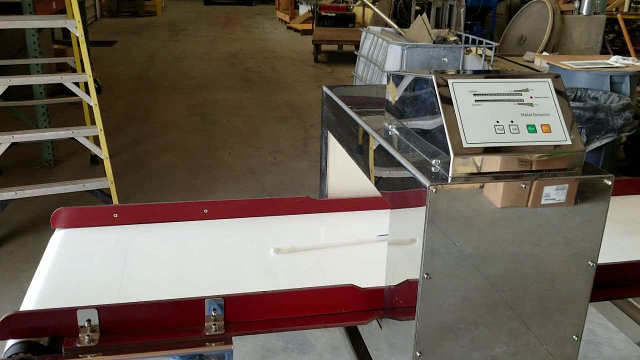 BID ON EQUIPMENT: Item 344122 - Metal Detector with Belt Conveyor - Food Grade - 3 5mm 316 Stainless
