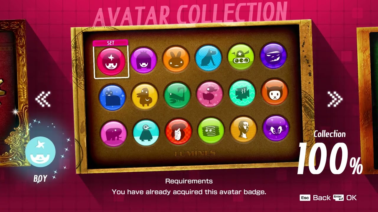 LUMINES REMASTERED All Avatar and Skin Unlock Showcase