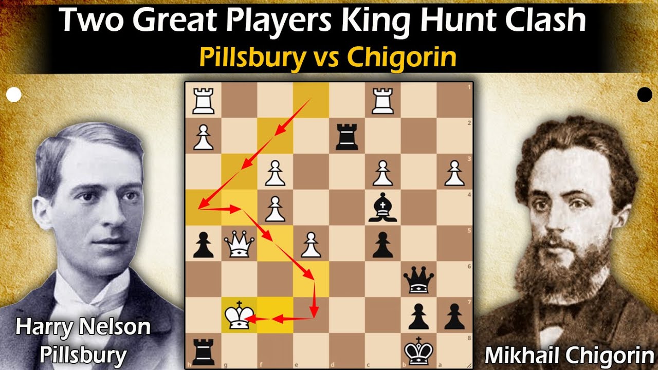 Two Great Players King Hunt Clash | Pillsbury vs Chigorin 1896