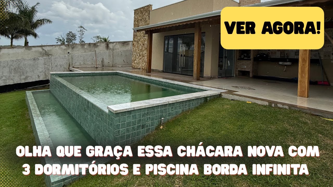 Chácara Nova e no Asfalto em Santa Isabel - Olha que coisa chique 3 dormitórios - Vem ver! 