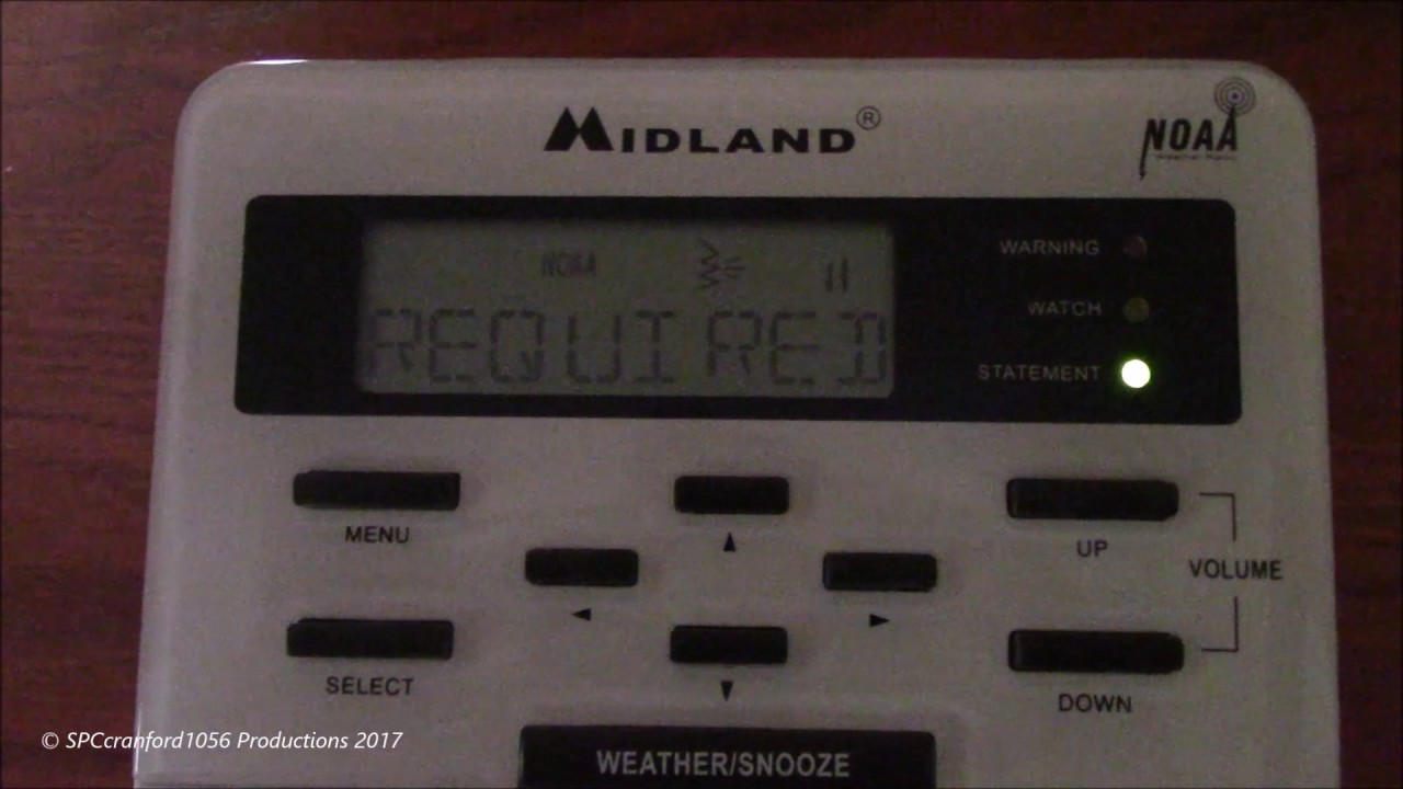 KWO35 Required Weekly Test on V2 Midland WR100! (EAS #1,660)