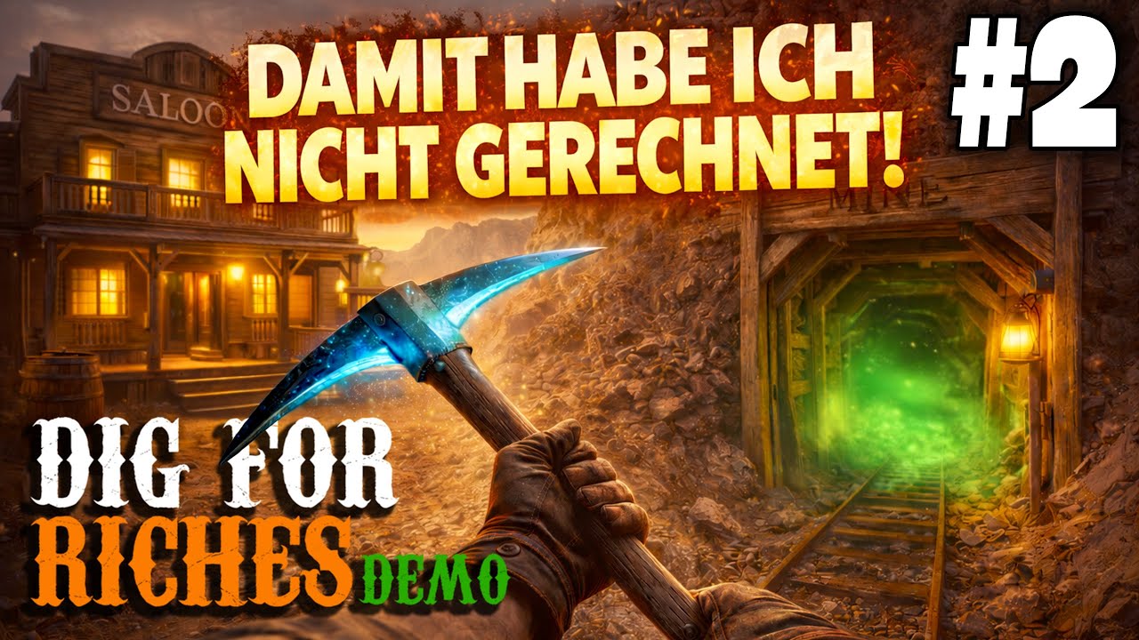 Ich stoße auf etwas UNERWARTETES in der Mine ☢️ | Dig for Riches Demo | #2