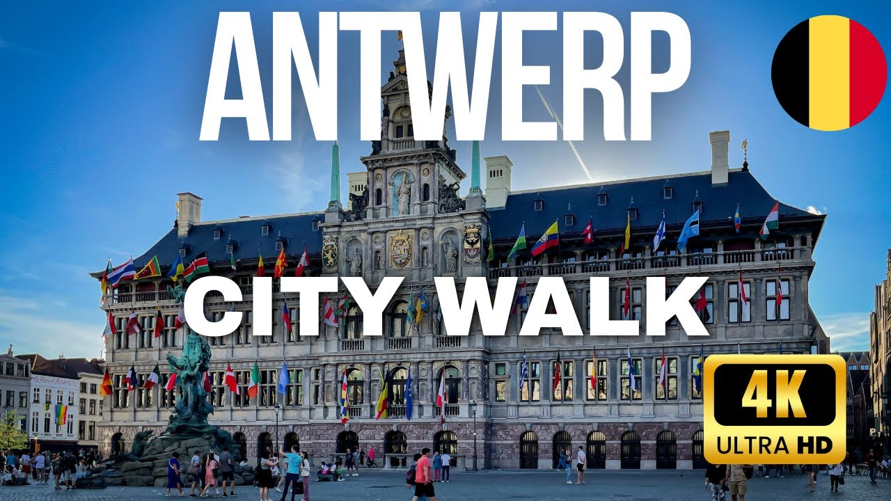 🇧🇪 ANTWERP BELGIUM Historic City Centre 4K | Grote Markt, Cathedral & Medieval Streets | August 2025