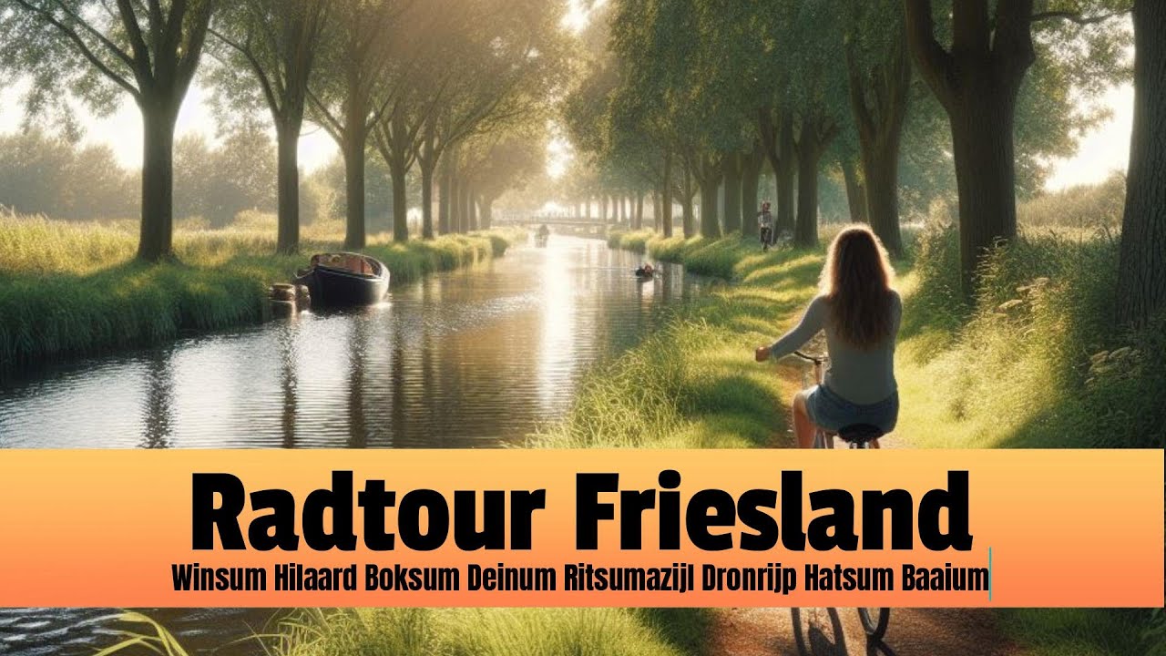 Radfahren in Friesland Winsum Hilaard Boksum Deinum Ritsumazijl Dronrijp Hatsum Baaium  Bike Tour