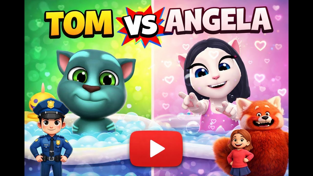 ###$ 😂Tom and Angela Bubble Bath Challenge! 😂 $###