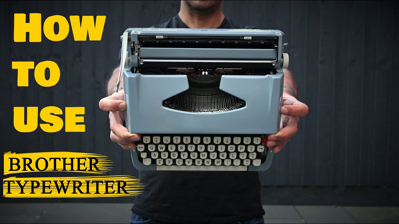 How to use a Brother deluxe Typewriter  - Full detailed  & clear Tutorial - Webster typewriter