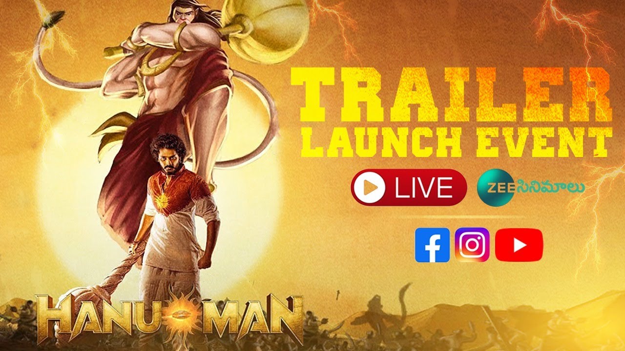 HanuMan Trailer Launch Event LIVE | Prashanth Varma, Teja Sajja, Amritha | Zee Cinemalu