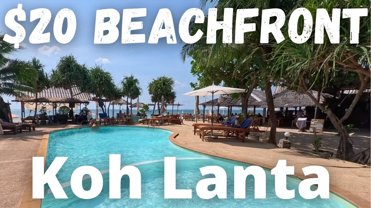 $20 Beachfront! Koh Lanta Grocery Prices, Land, Resorts, Food, BBQ, Klong Nin Beach Thailand