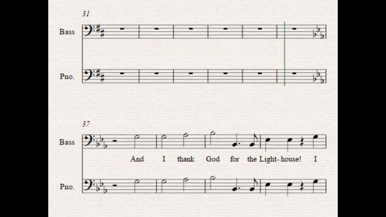 The Lighthouse I Bass Part I Lyrics & Notes