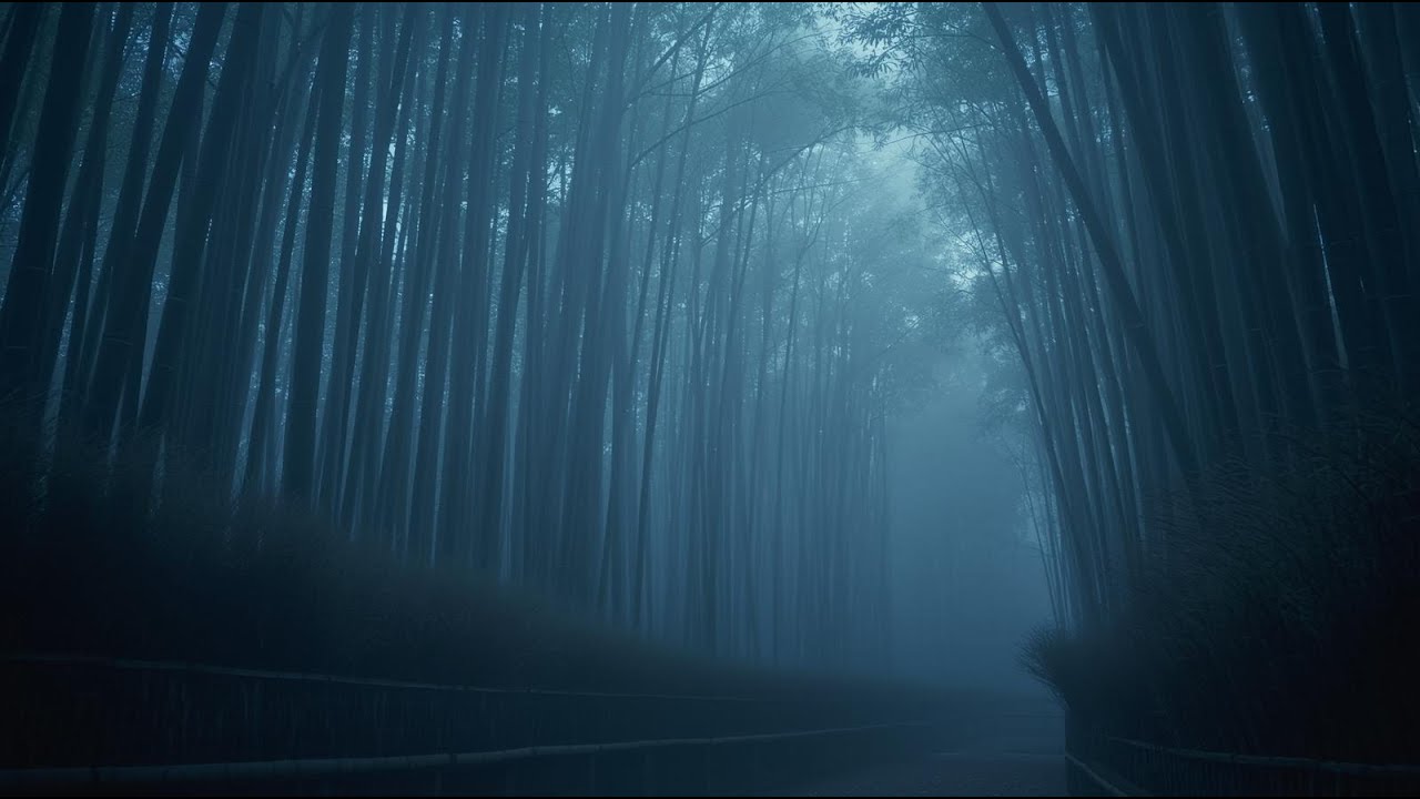 Silent Kyoto Bamboo Forest 🌫️ | Deep Sleep Japanese Music (3 Hours)