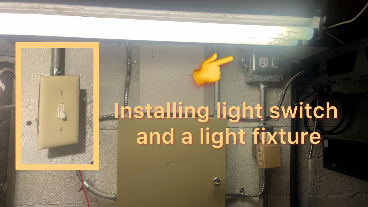Complete wiring and installation of a T8 commercial light￼