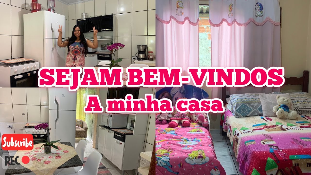 TOUR PELA MINHA CASA DE 3 CÔMODOS PEQUENA E SIMPLES🏠