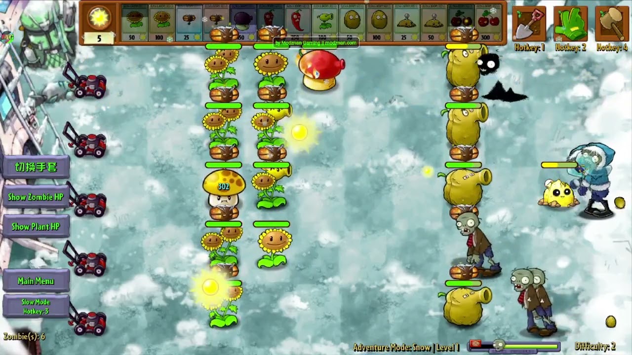 Cold... Yet warm tho | PvZ Fusion Adventure Extra: Snow Level 1