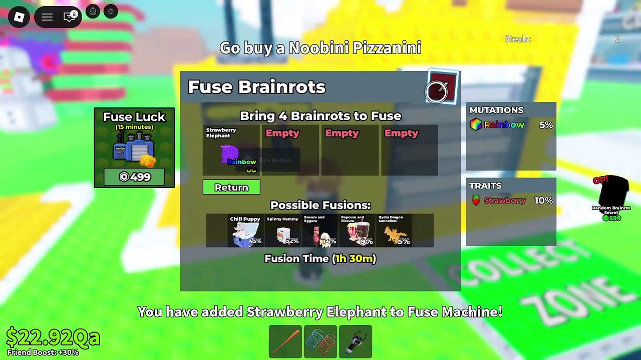 Steal a brainrot est entrain de se faire hack