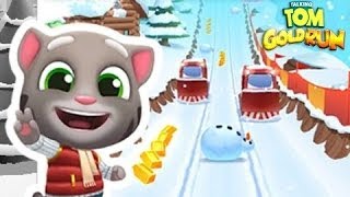 Talking Tom Gold Run - Frosty Tom Gameplay - Tom's Snow Ride #1