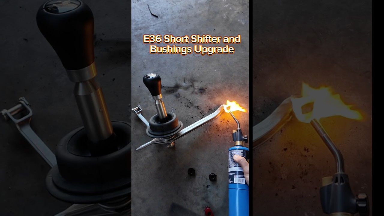 E36 M3 UUC short shifter, DSSR and shifter bushings upgrade. #bmw #e36 #shortshifter #garagistic