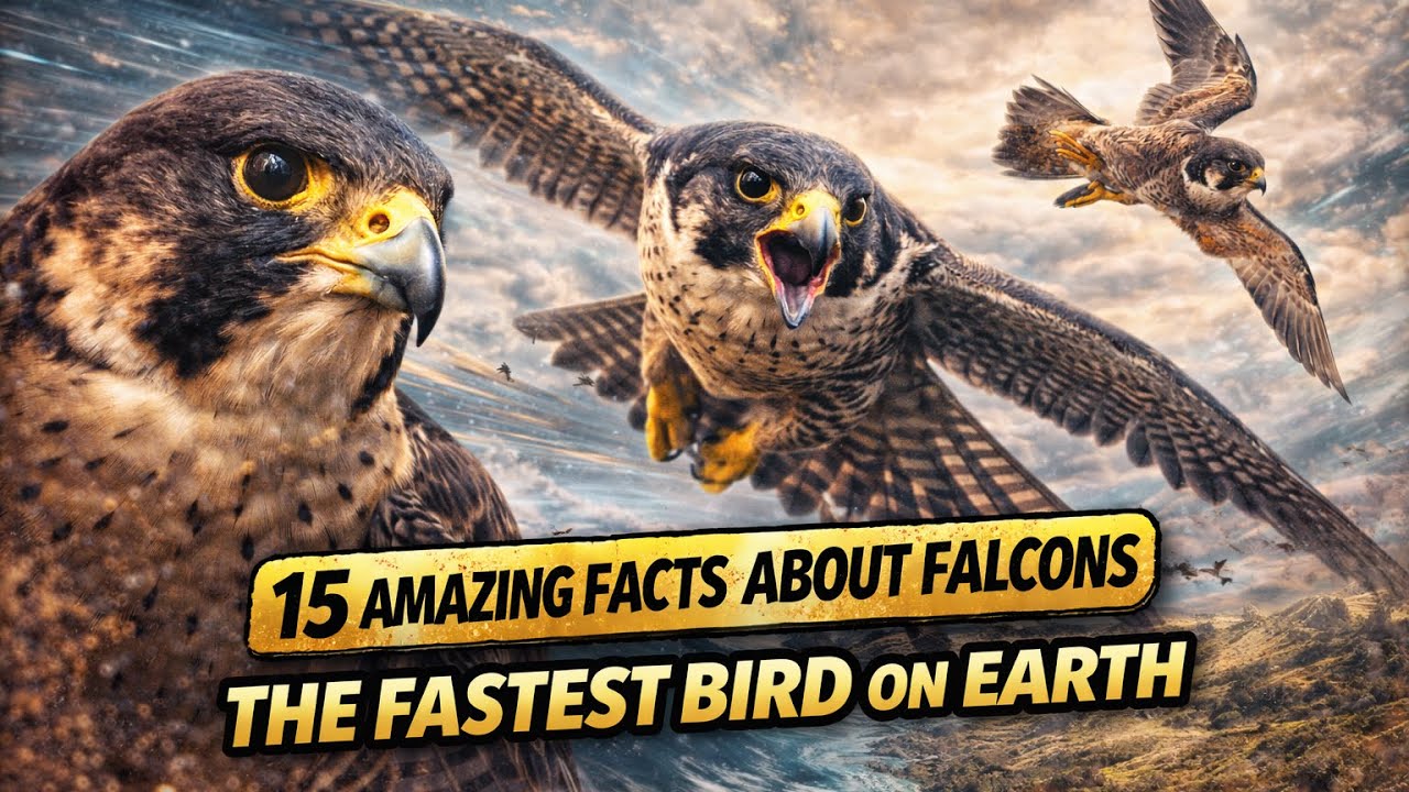 15 Amazing Facts About Falcons | The Fastest Bird on Earth