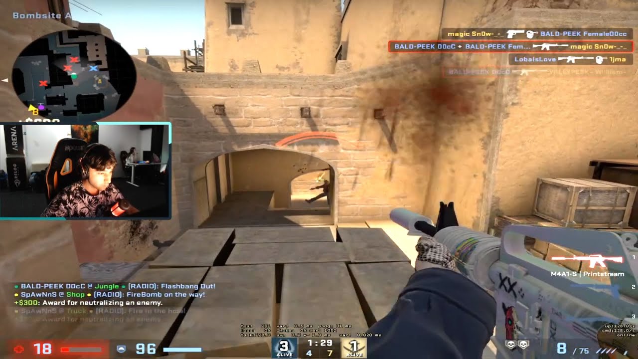 INSANE CARRY ON LAN - FACEIT 5K ELO BOOTCAMP