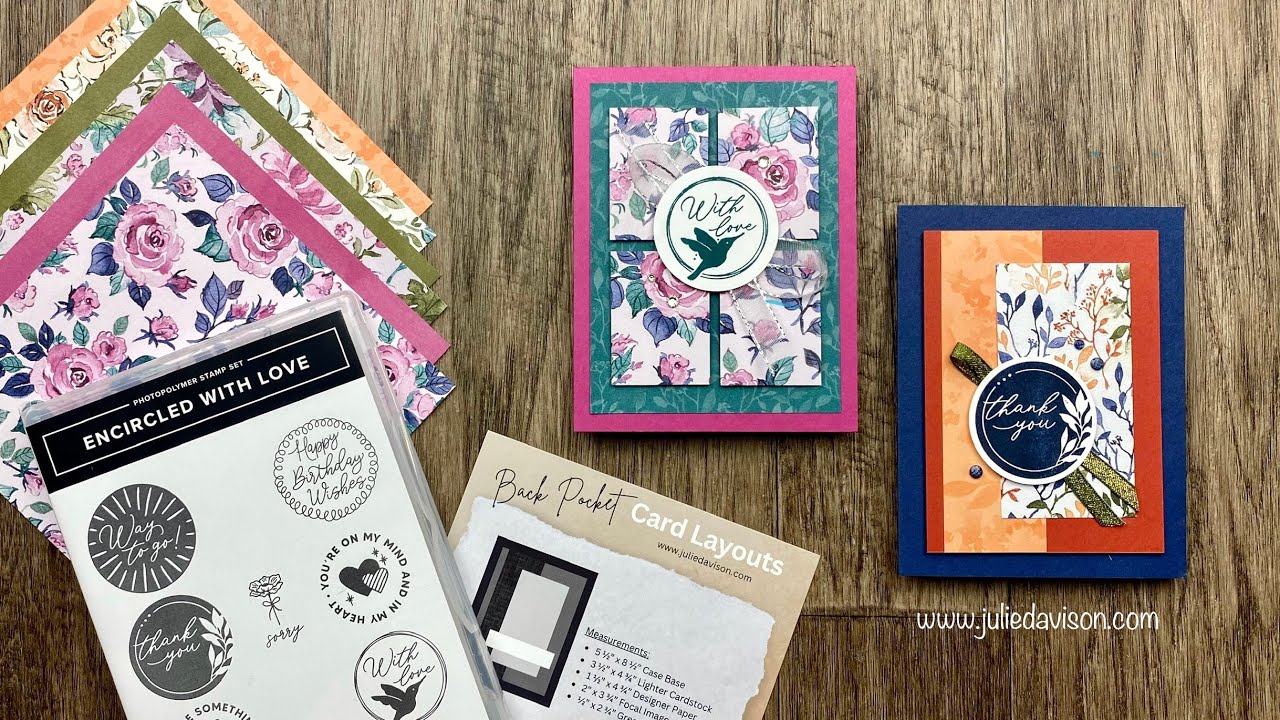 2 Easy Card Layouts w/ Stampin' Up! Encircled with Love | 12 Days of Christmas in July 2025: Day 2
