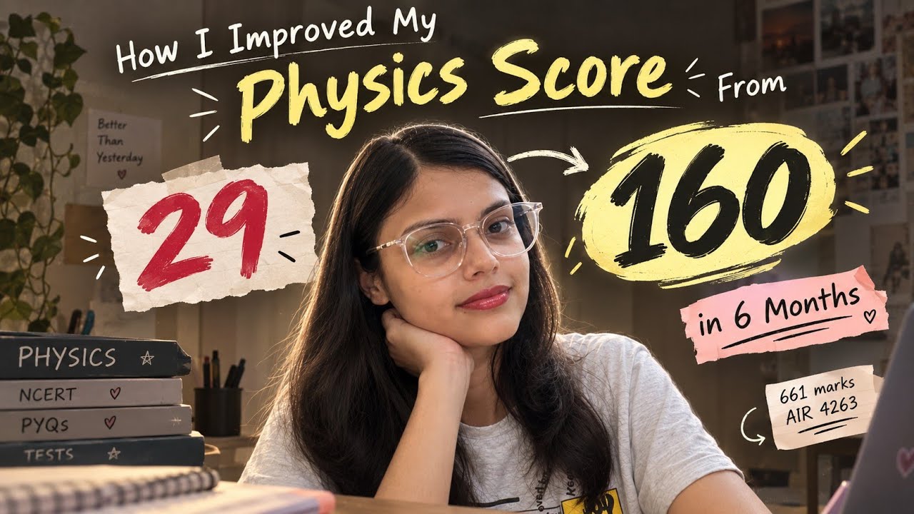 How I Went From 29 to 160 in NEET Physics in 6 months