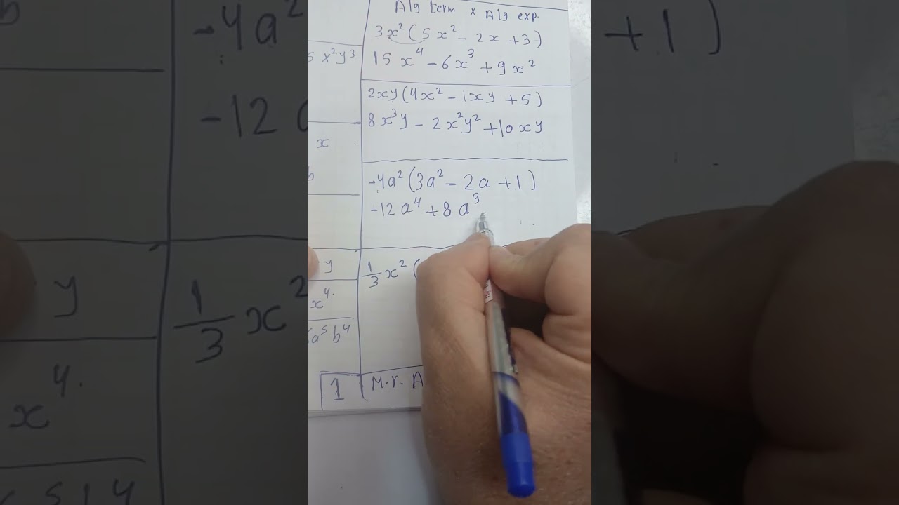 Prep one Multiplying algebraic term by algebraic expression@asadsaleh480