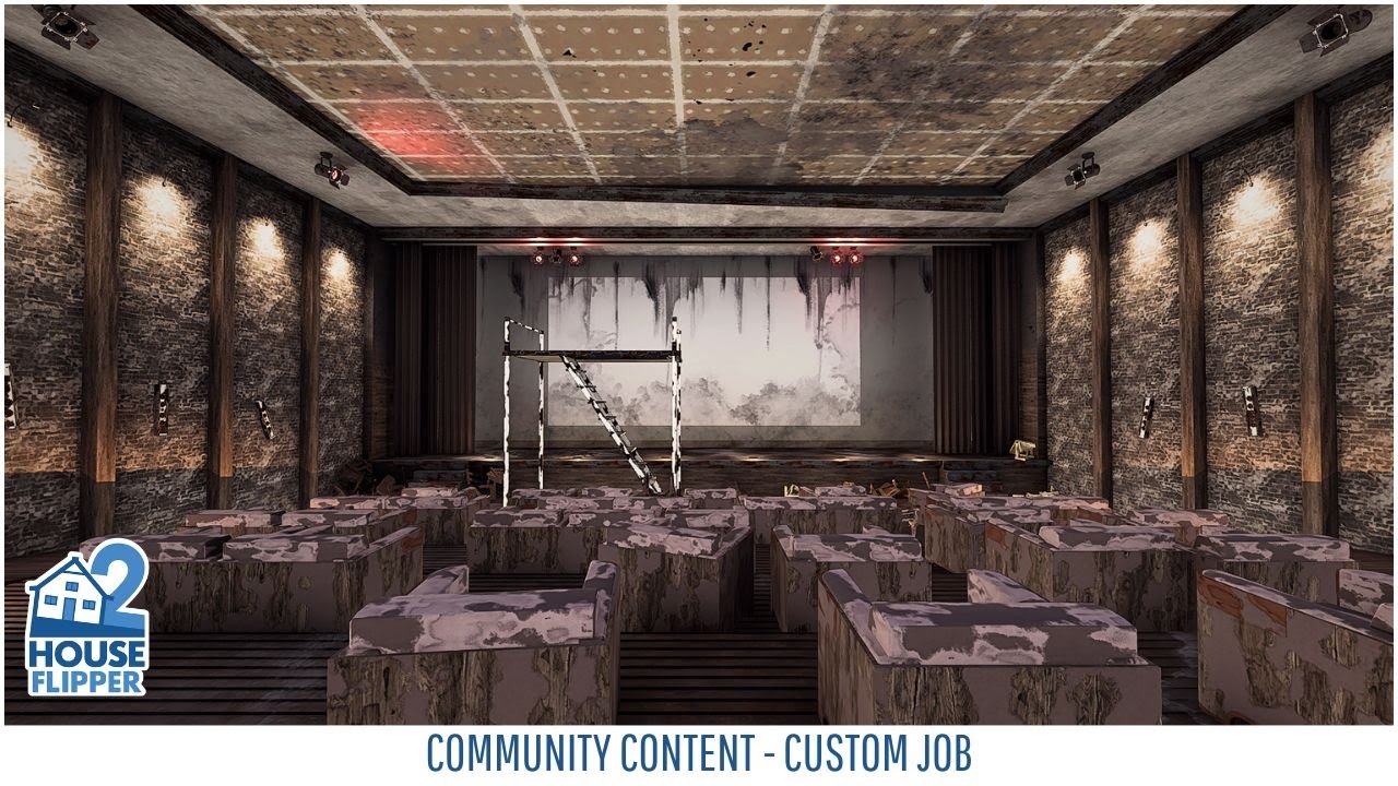 House Flipper 2 - Full Renovation of a Cinema - Community Content - Custom Jobs