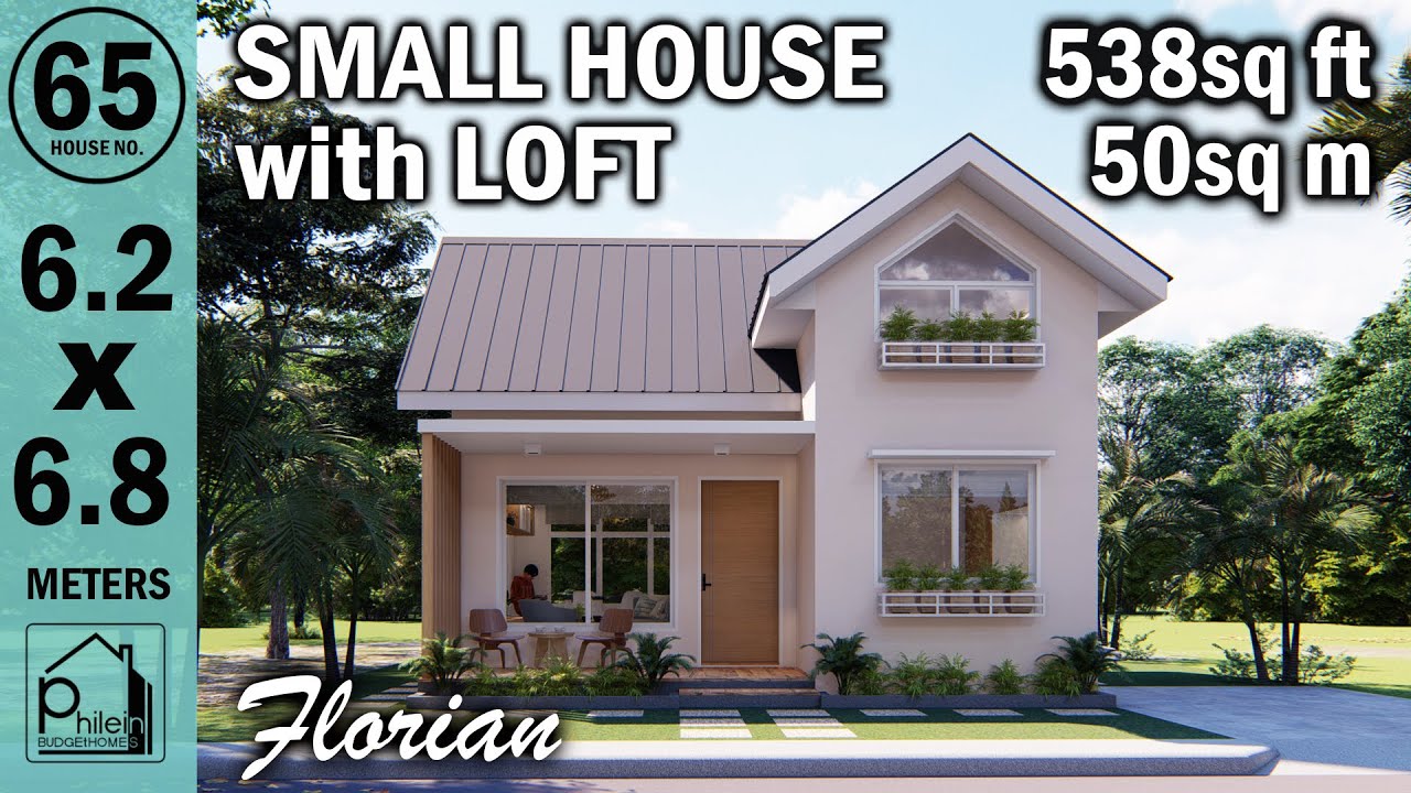 FLORIAN | 538sqft. (50sqm.) SIMPLE but CUTE SMALL HOUSE WITH LOFT