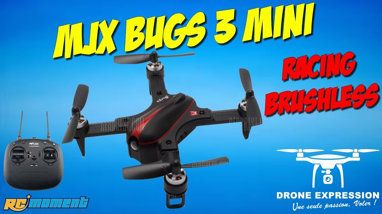 MJX BUGS 3 MINI B3MINI RACER BRUSHLESS RACING UNBOXING REVIEW TEST FLIGHT RCMOMENT QUADCOPTER DRONE