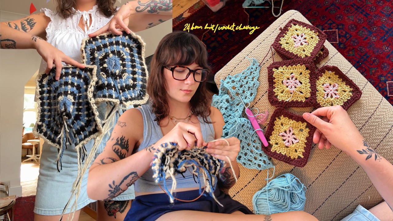 let's knit & crochet for 24 HOURS !!!