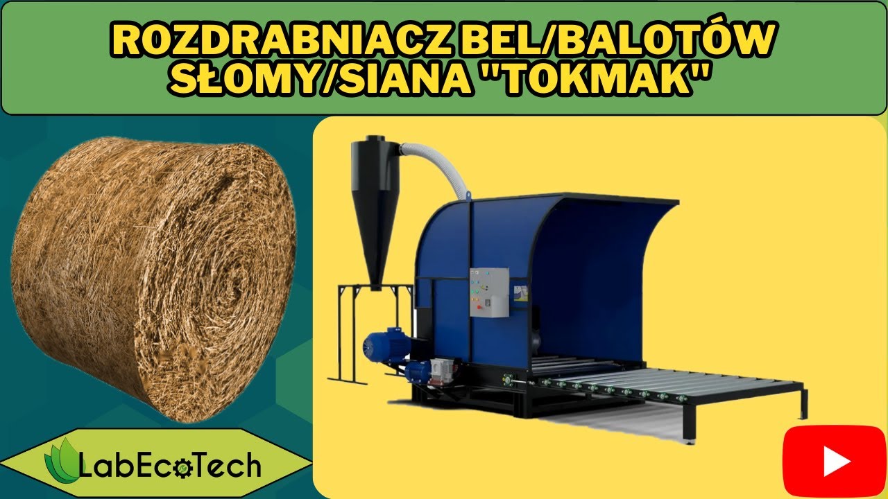Rozdrabniacz bel/balotów słomy/siana 