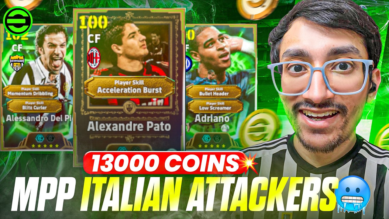 MAIN ID LUCK 😍 107 BLITZ CURL DEL PIERO + 106 PATO + 106 BULLET HEADER ADRIANO в efootball ⚡