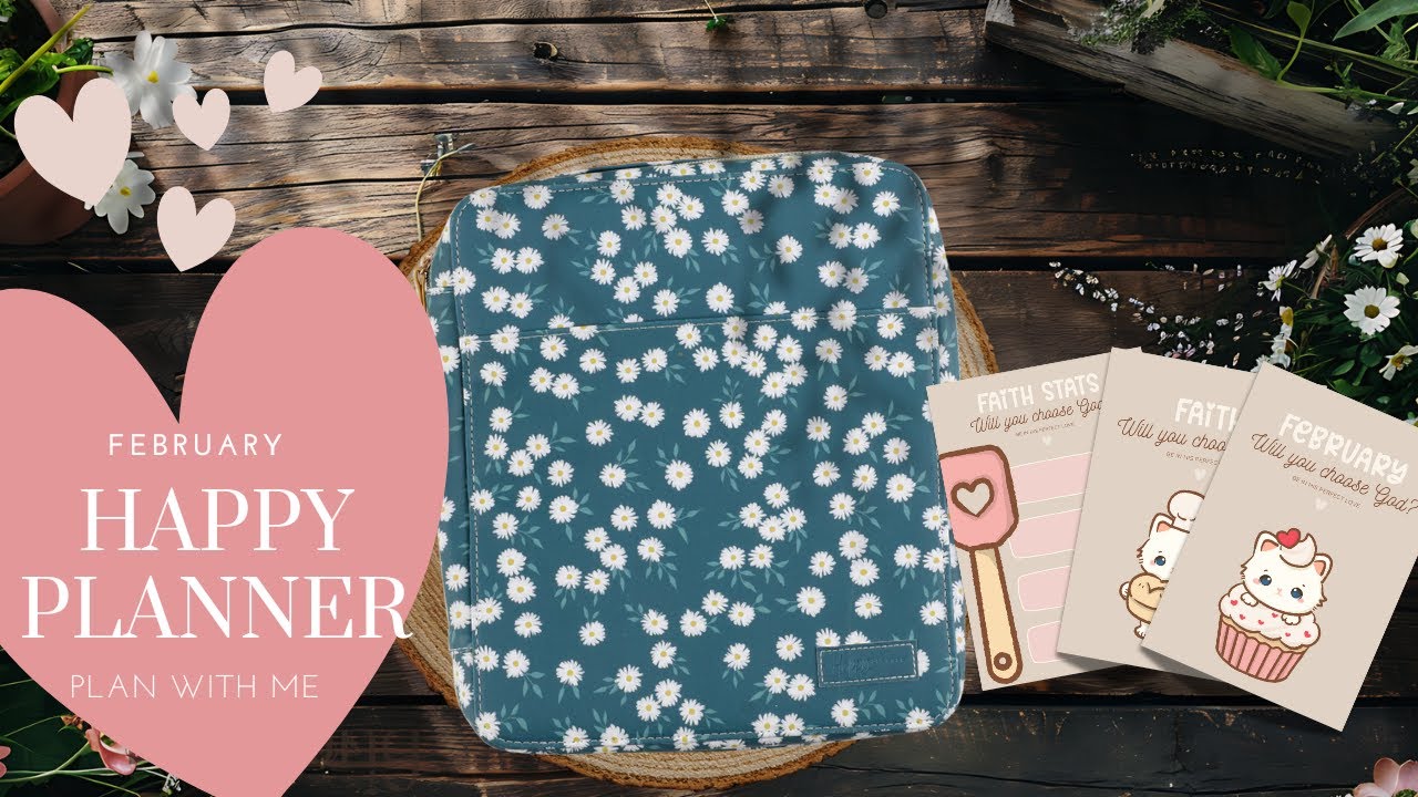 HELLO FEBRUARY- HAPPY PLANNER SQUAD GOALS- LETS PLAN OUR WEEK AND SEYUP FEBRUARY😍🌷☕