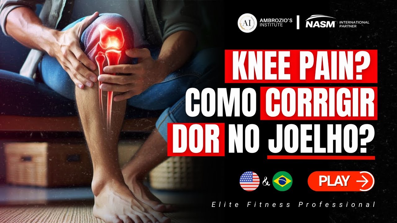 Como Corrigir Dor no Joelho | Treino em Portugu&ecirc;s e Ingl&ecirc;s! #treino #ingles #exercise #exerc&iacute;cio
