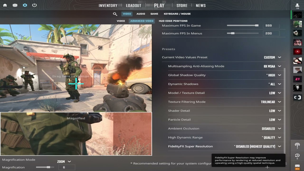 2026 graphic settings for cs2