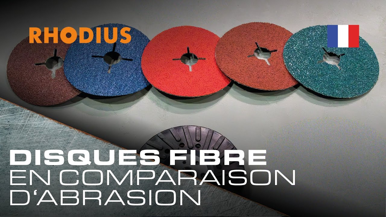 Comparaison du rendement d'abrasion des disques abrasifs en fibre